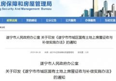 遂宁市市城区国有土地上房屋征收与补偿实施办法